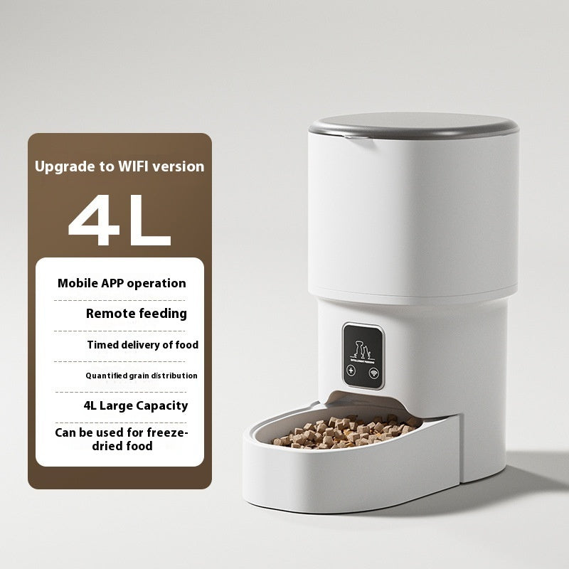 Distributeur automatique de nourriture pour chat et petit chien, 4 L - LUXARAH
