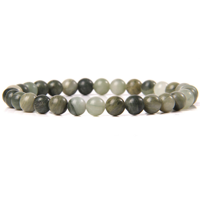 Bracelet en pierre naturelle de 6 mm, tissé à la main, bracelet énergétique - LUXARAH
