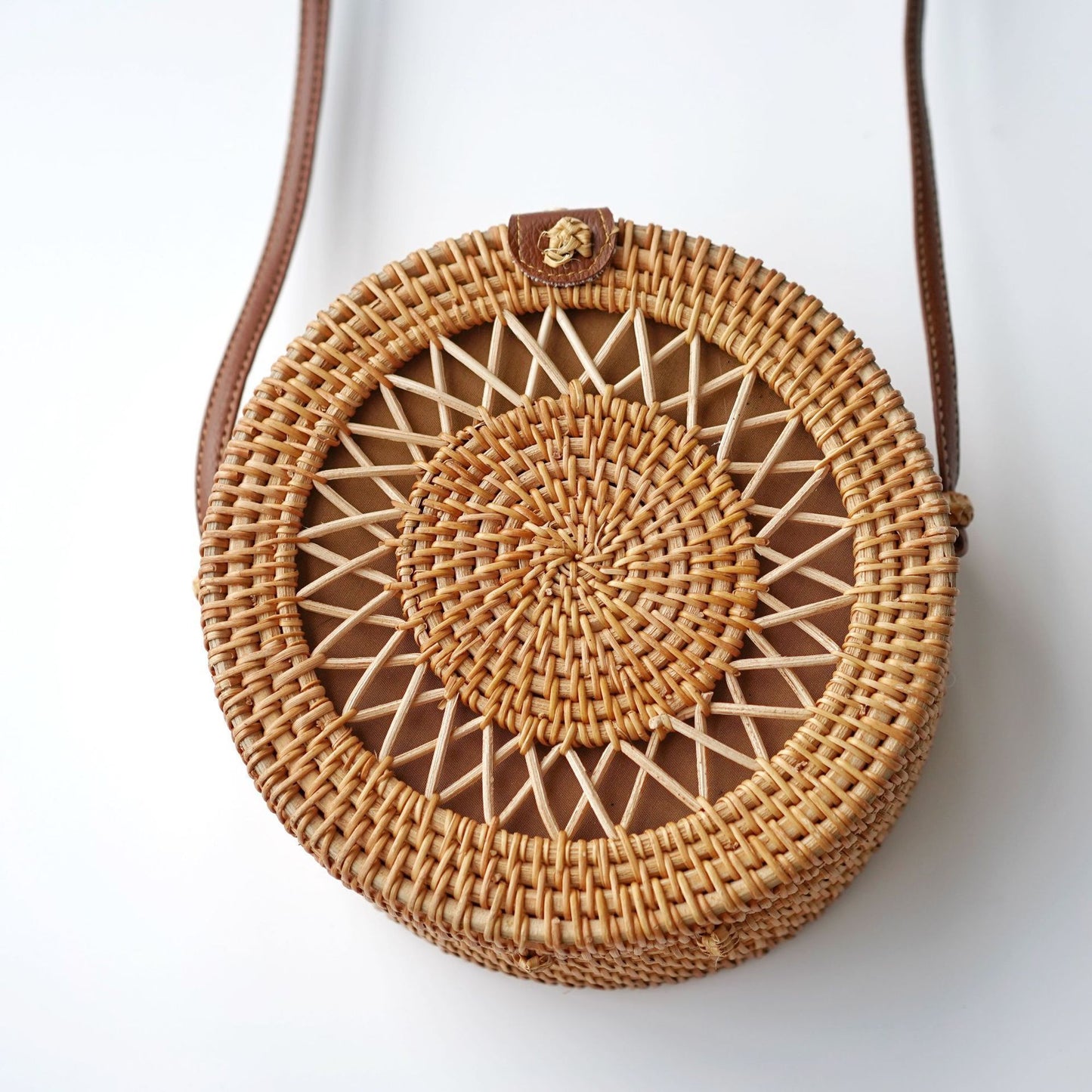 Sac tissé en rotin rétro à la mode - LUXARAH