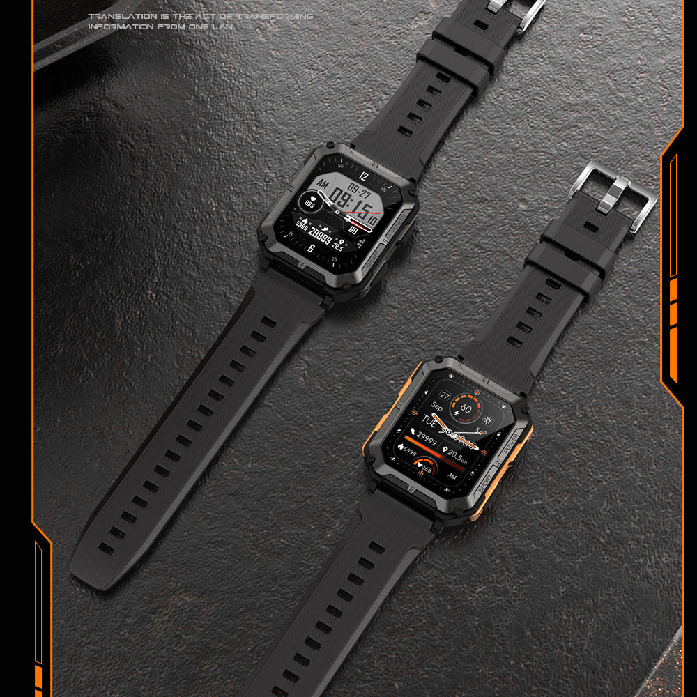Montre intelligente d'extérieur étanche avec trois fonctions de prévention des appels Bluetooth - LUXARAH