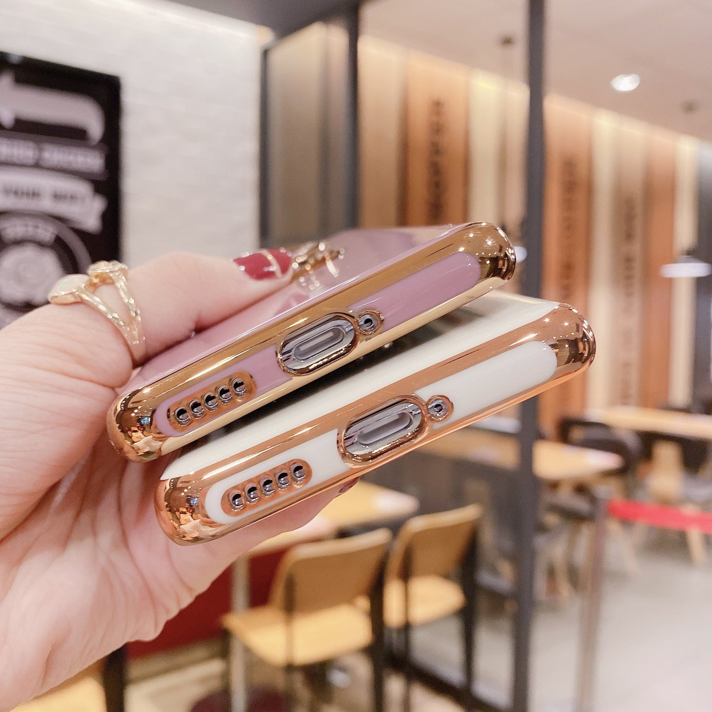 Coque de téléphone portable P40PRO avec anneau de support magnétique pour voiture M40, galvanoplastie, Nova8