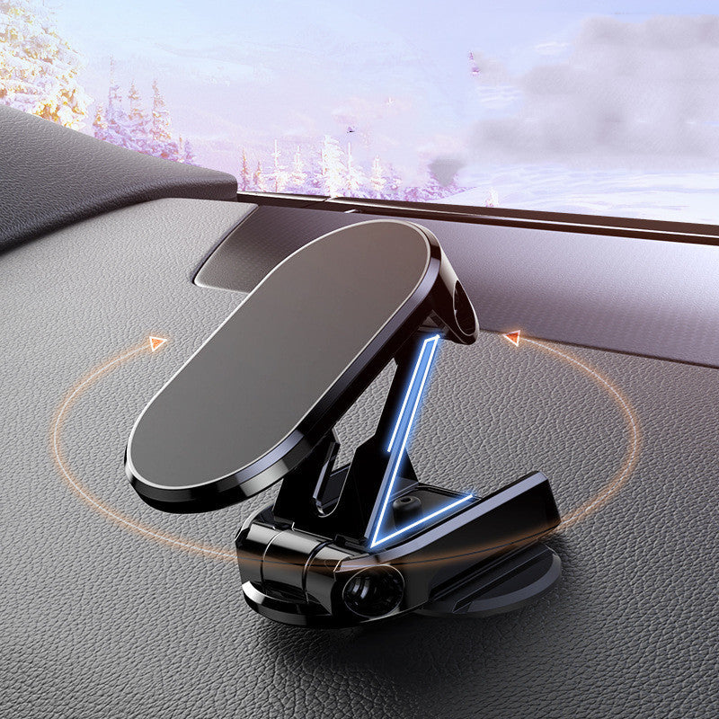 Support magnétique rotatif pour téléphone portable de voiture, pliable et universel, en métal, pour grille d'aération, GPS