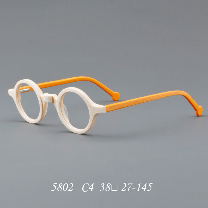 Monture de lunettes en bois avec plaque, style rétro, nouvelle collection