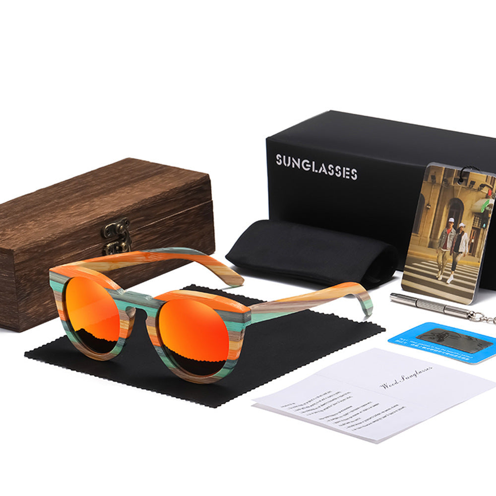 Lunettes de soleil polarisées en bois de bambou