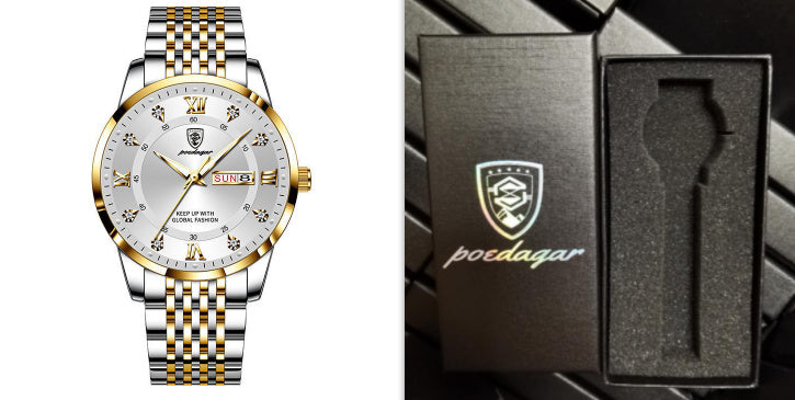 Nouvelle montre homme étanche avec calendrier lumineux - LUXARAH