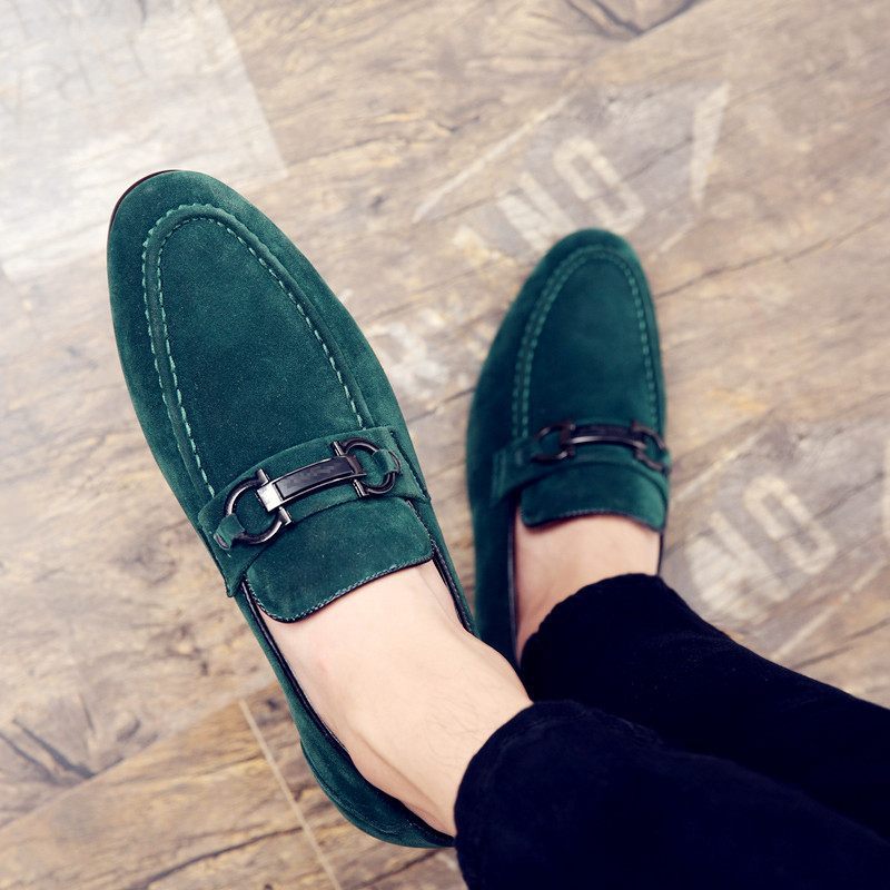 Chaussures à pois pour homme, chaussures décontractées, chaussures à bout pointu, Angleterre - LUXARAH