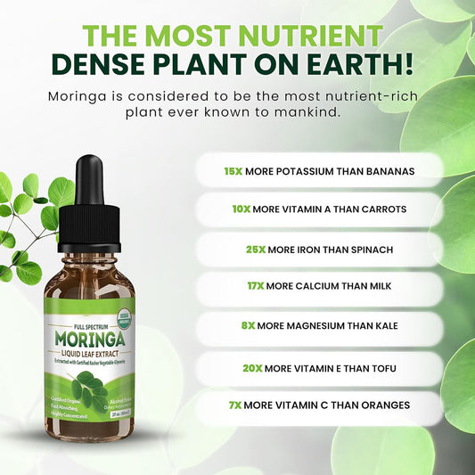 Gouttes de feuilles de moringa - LUXARAH