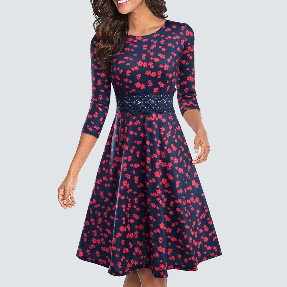 Robe d'été courte en dentelle - LUXARAH