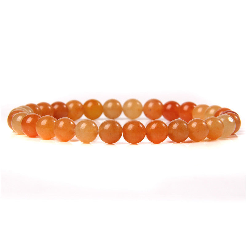 Bracelet en pierre naturelle de 6 mm, tissé à la main, bracelet énergétique - LUXARAH