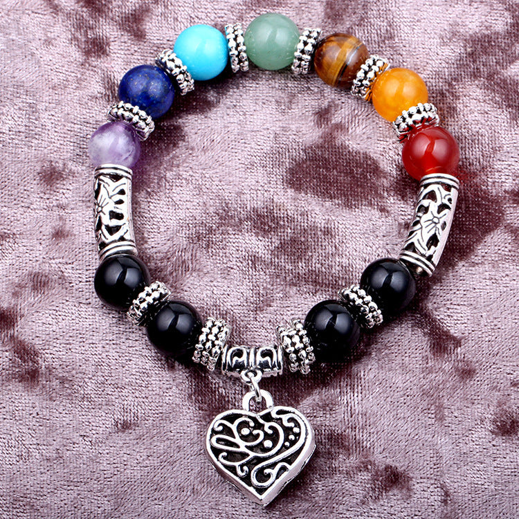 Bracelet énergétique de yoga des sept chakras - LUXARAH