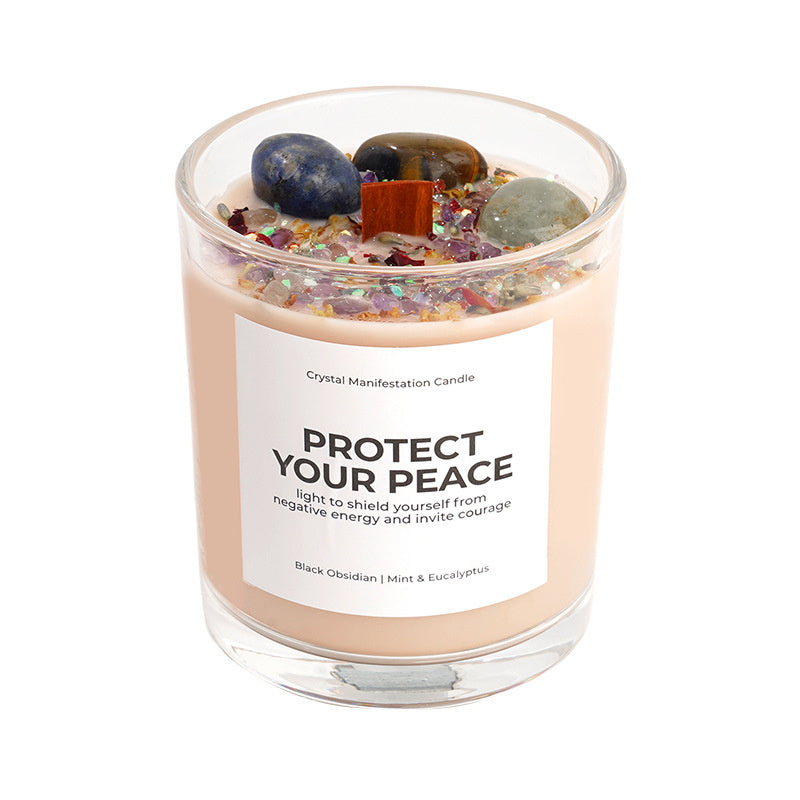 Bougie parfumée à la cire de soja faite à la main
