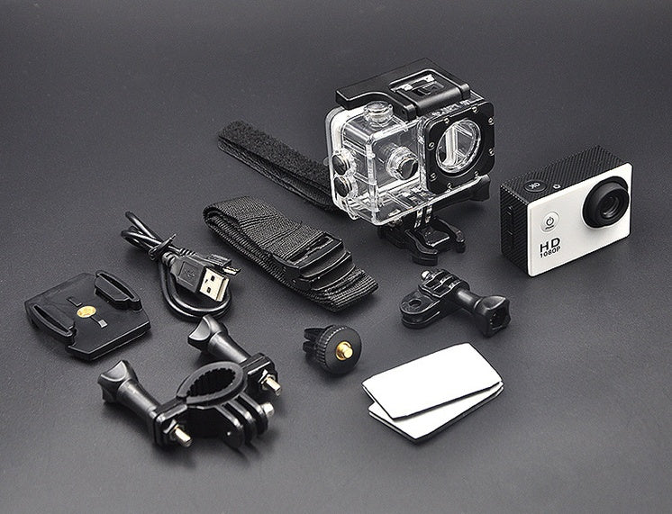 Caméra de sport A7 mini caméra aérienne extérieure numérique 2,0 pouces étanche sport