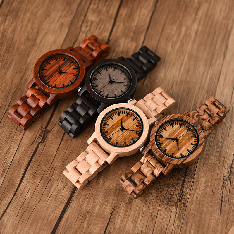 Montre en bois précieux - LUXARAH