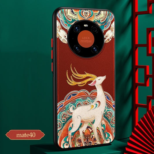Coque de téléphone portable de style chinois pour Huawei Mate40