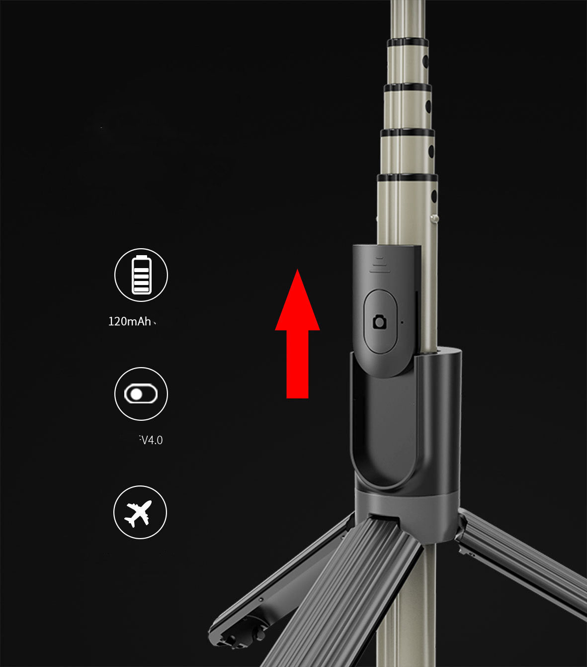 Anneau lumineux Bluetooth L07 de 5 pouces