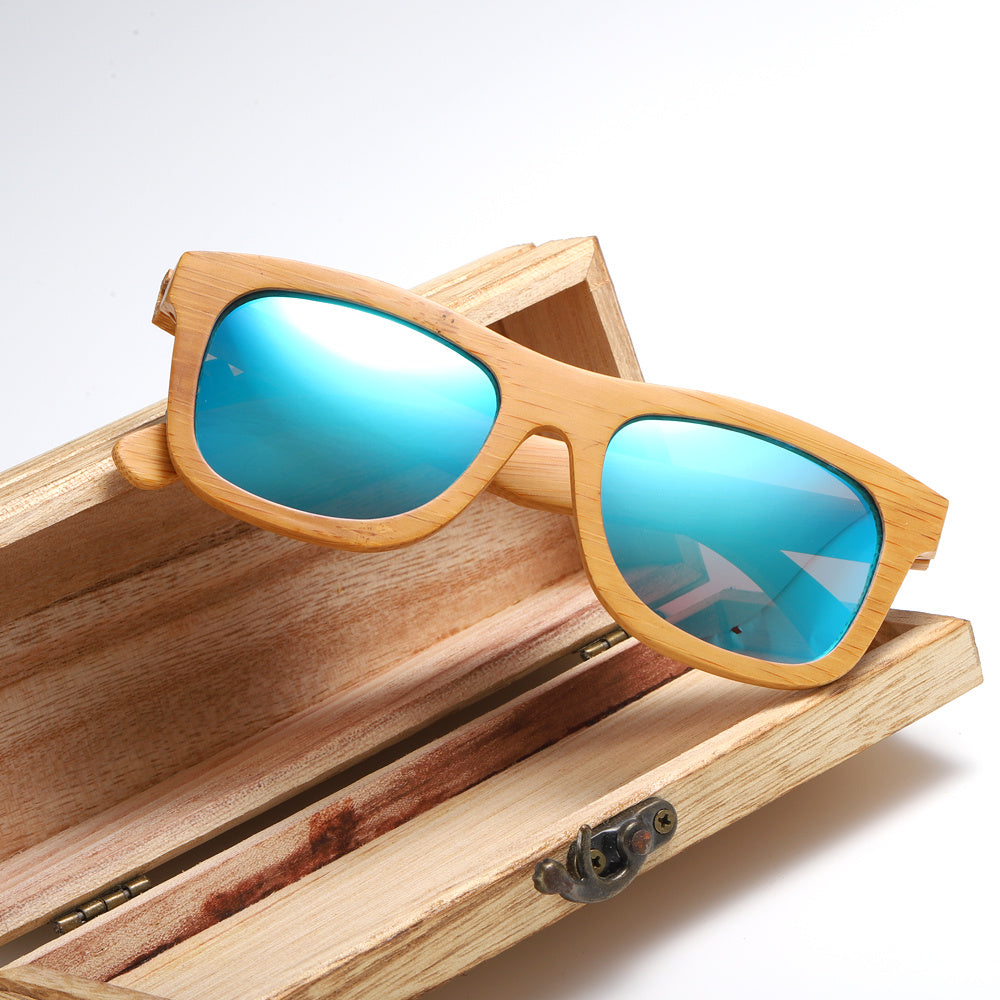 Nouvelles lunettes de soleil tendance en bambou