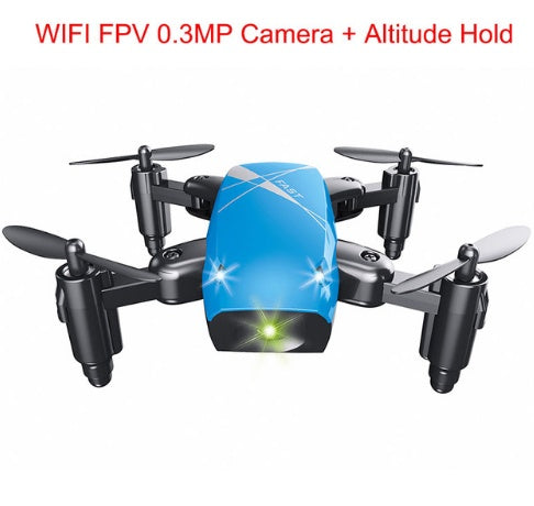 Micro drone RC pliable 3D, volant, télécommande, quadricoptère, jouets avec caméra, contrôle par application WiFi, hélicoptère, cadeau pour enfants