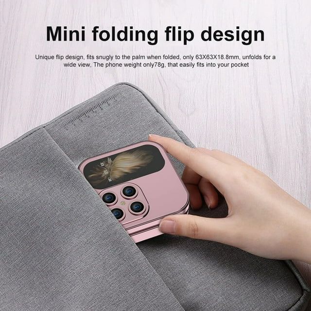 Téléphone portable 2G à double carte et double veille pliable