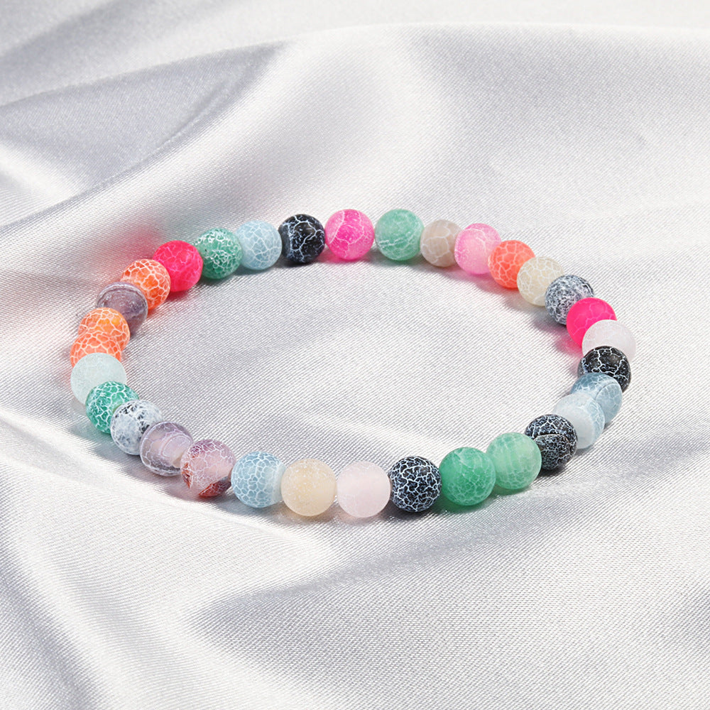 Bracelet énergétique givré et patiné - LUXARAH