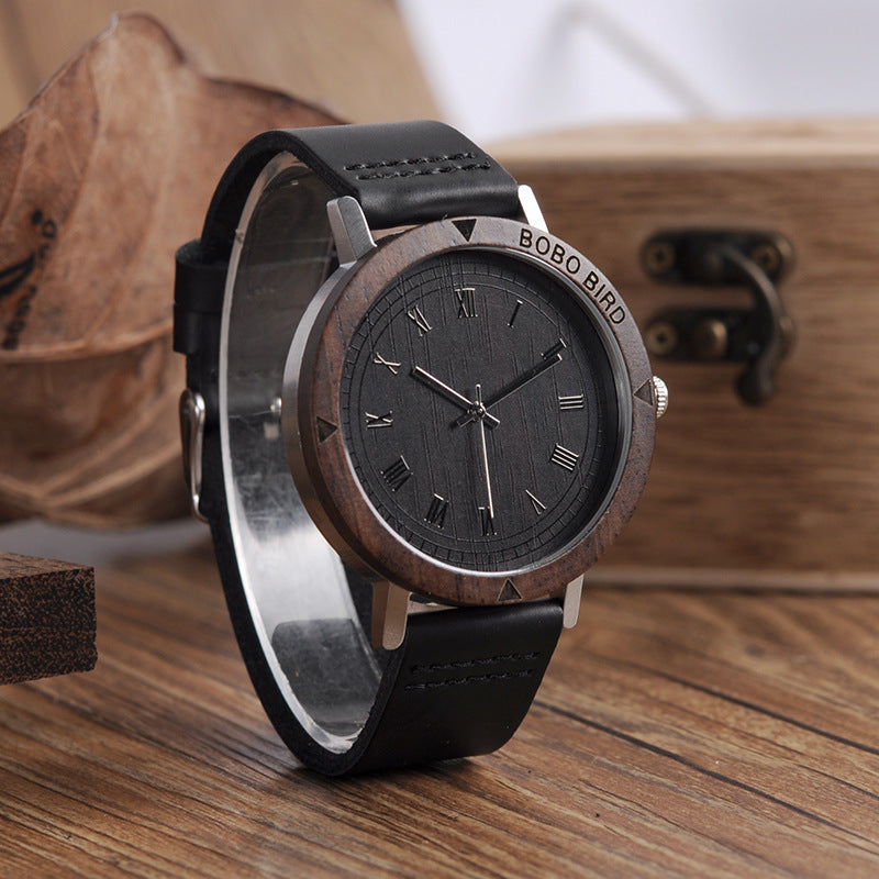 Montre en bois de bambou
