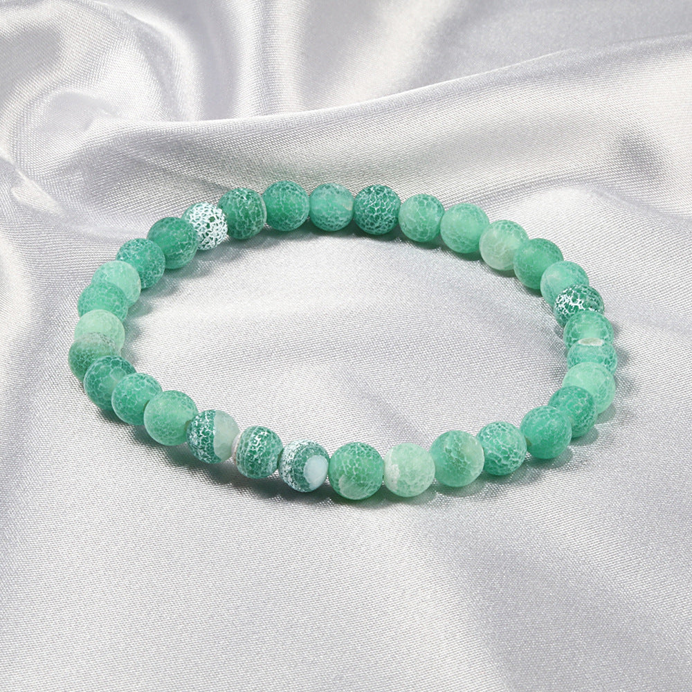 Bracelet énergétique givré et patiné - LUXARAH