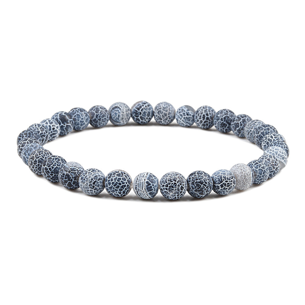 Bracelet énergétique givré et patiné - LUXARAH