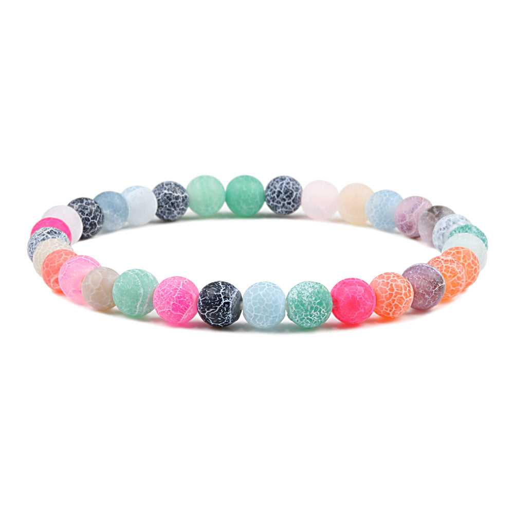 Bracelet énergétique givré et patiné - LUXARAH