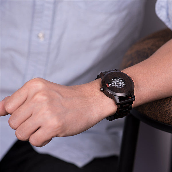 Montre en bois de bambou