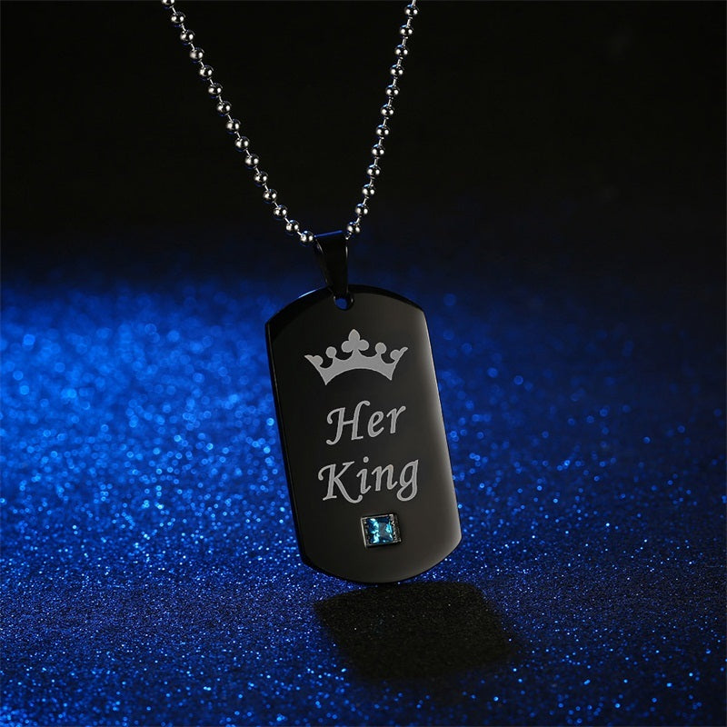 Colliers de couple Her King & His Queen
