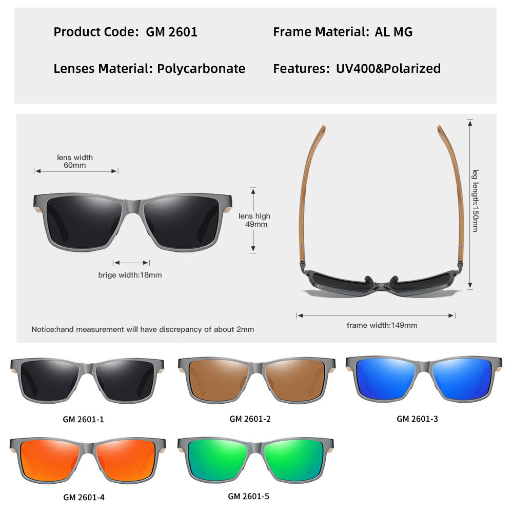 Lunettes de soleil polarisées en bambou