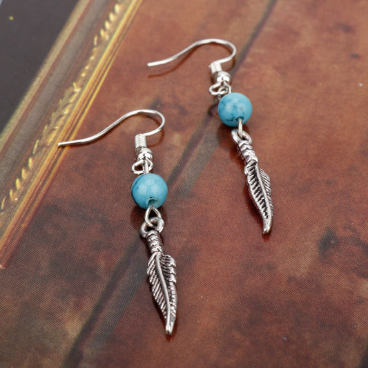 Boucles d'oreilles Azur - Éclatantes boucles d'oreilles turquoise en résine artisanale - LUXARAH