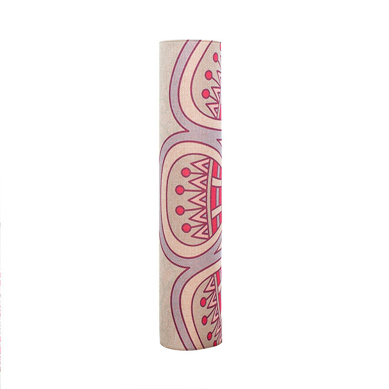 Tapis de yoga en lin et caoutchouc naturel - LUXARAH