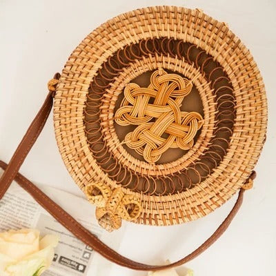 Sac en rotin tissé à la main en tissu fin