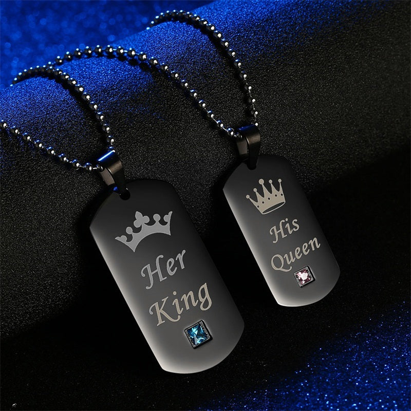 Colliers de couple Her King & His Queen