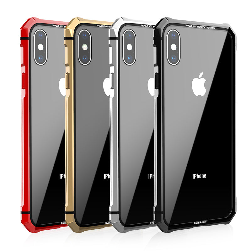 Coque de téléphone en verre trempé transparent