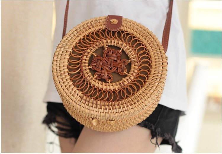 Sac en rotin tissé à la main en tissu fin