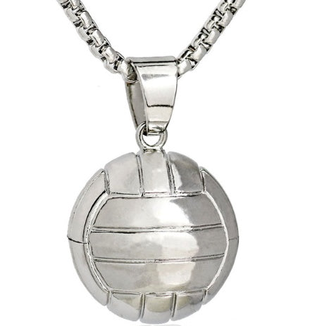 Pendentifs de basket-ball, colliers européens et américains en acier inoxydable