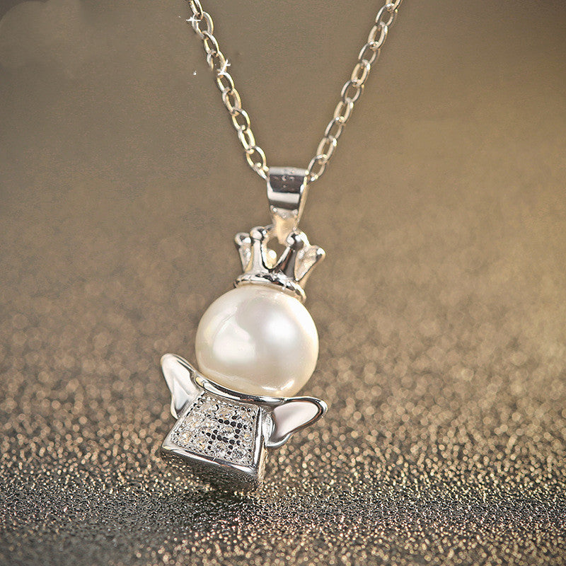 Colliers populaires avec pendentif en perles de coquillage d'ange personnalisées