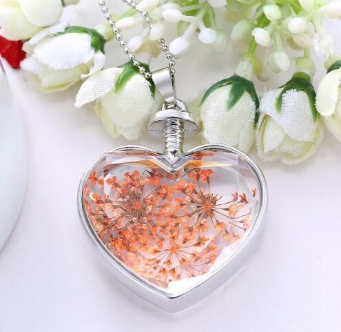 Collares colgantes de cristal de moda