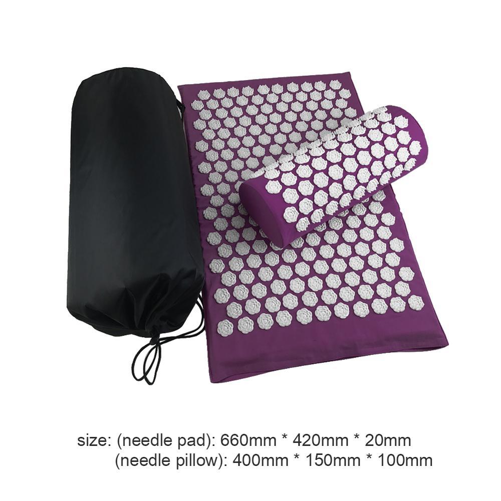 Coussins de massage, tapis d'acupression Lotus, oreillers, tapis de yoga - LUXARAH