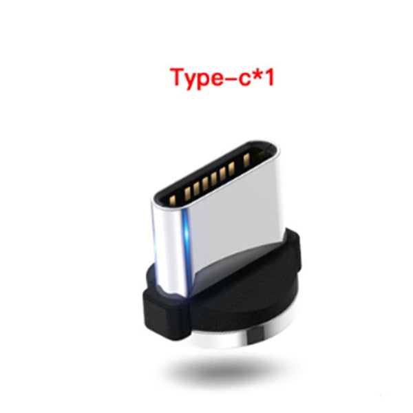 Câble de données magnétique, Flowing Light, compatible avec Apple, compatible avec iPhone et Android, type C