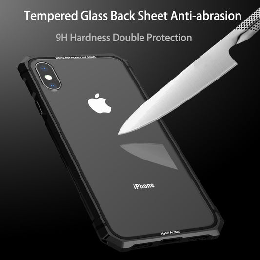 Coque de téléphone en verre trempé transparent