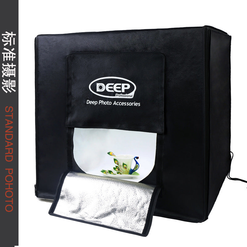 Kit de lampe de studio photo DEEP LED, boîte à lumière 60 cm, vente en gros