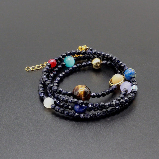 Colliers des huit planètes du système solaire de la galaxie cosmique - LUXARAH