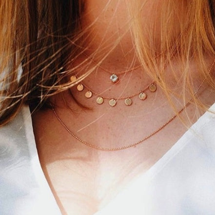 Collier multicouche Bls-miracle pour femmes, longue chaîne, pendentif œil turc, colliers tendance en cristal, étoile et gouttes d'eau