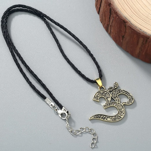Collier OM, OM Bijoux, Yoga Femme, Collier Ethnique, Argent, Yoga Méditation - LUXARAH