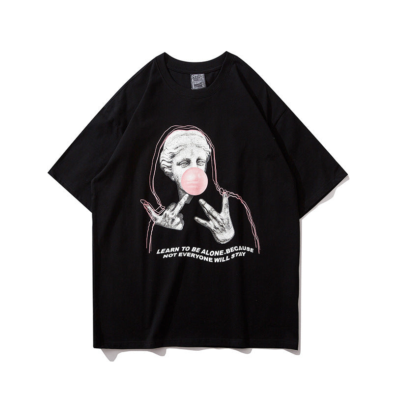 T-shirt original hip-hop ample et surdimensionné pour couple - LUXARAH