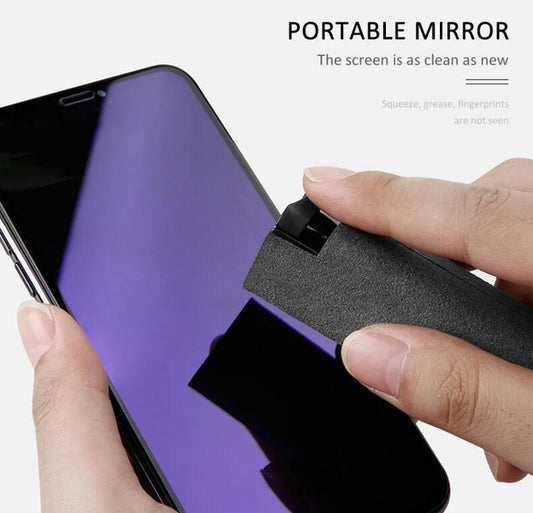 Kit de nettoyage d'écran 2 en 1 pour téléphone et ordinateur, avec chiffon en microfibre pour éliminer la poussière