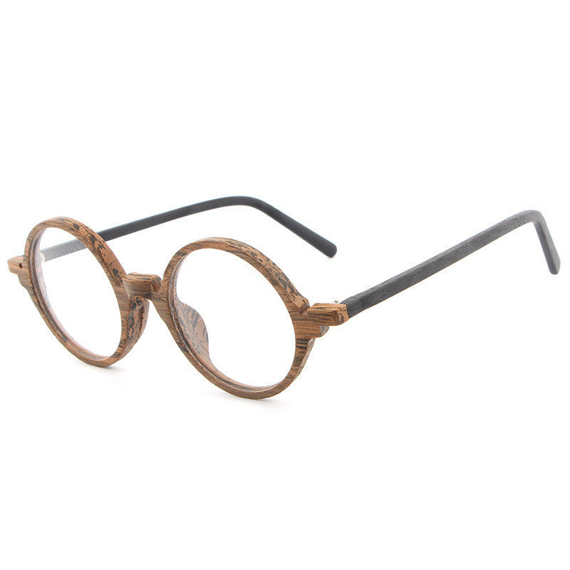 Monture de lunettes en bois avec plaque, style rétro, nouvelle collection