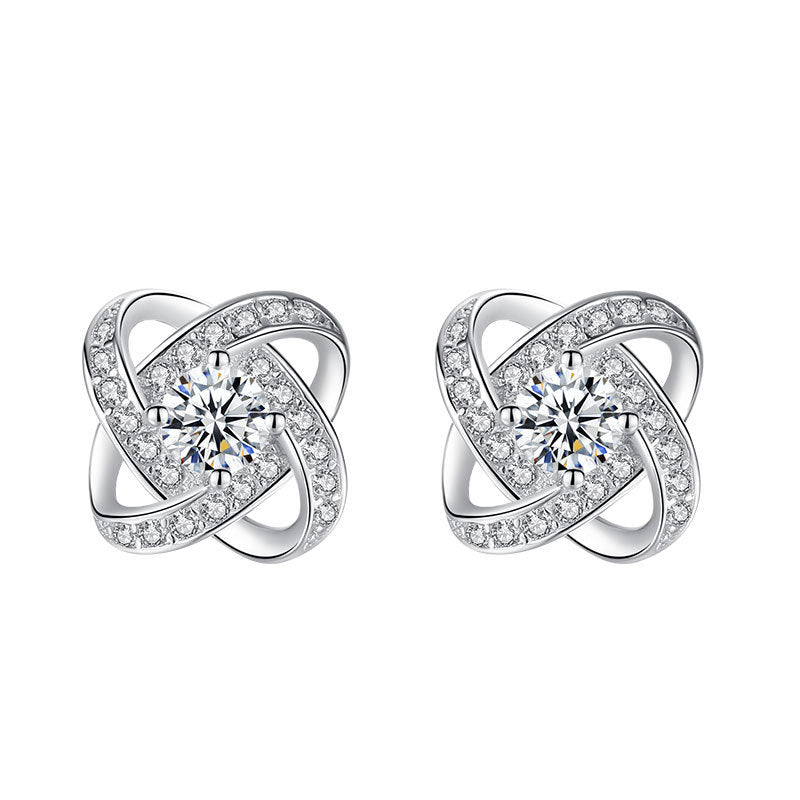 Collier en argent sterling 925 pour femme, pendentif cœur éternel, mosaïque de zircons, cadeau